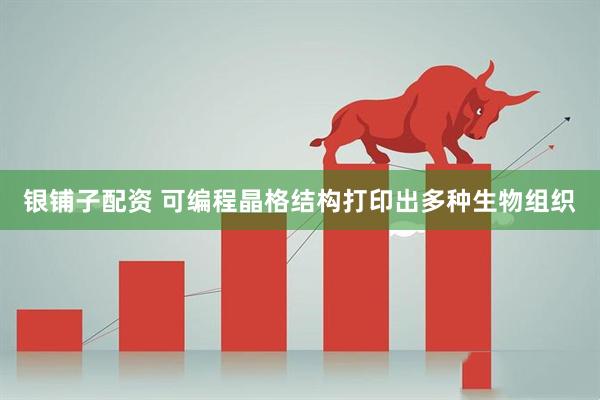 银铺子配资 可编程晶格结构打印出多种生物组织