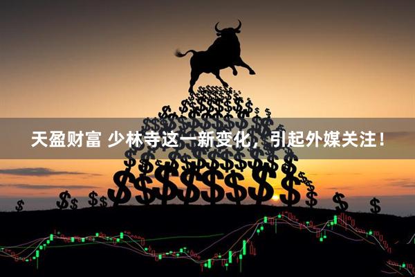 天盈财富 少林寺这一新变化，引起外媒关注！