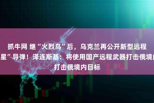 抓牛网 继“火烈鸟”后，乌克兰再公开新型远程“海王星”导弹！泽连斯基：将使用国产远程武器打击俄境内目标